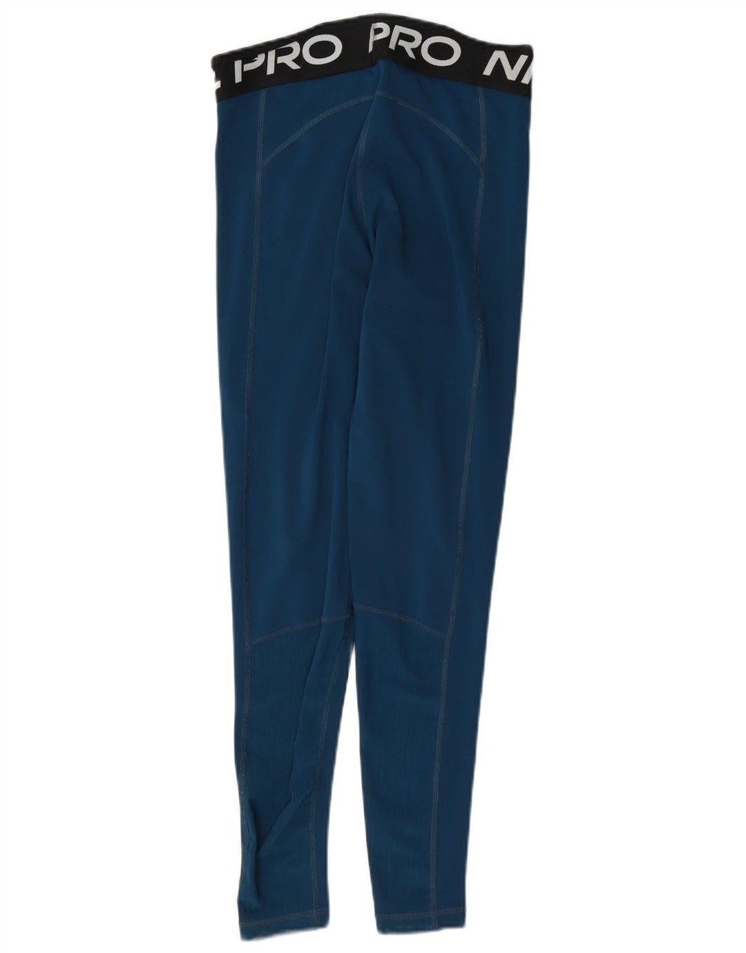 Nike Ženske Dri Fit Graphic Leggings UK 10 Small Blue Colourblock Poliester
