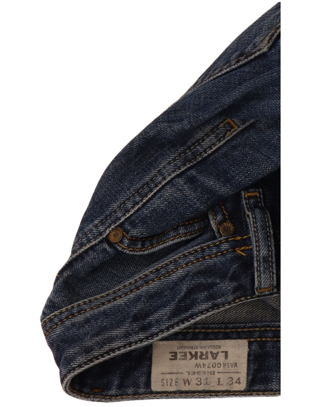 DIESEL Muške ravne traperice Larkee W31 L34 plavi pamuk