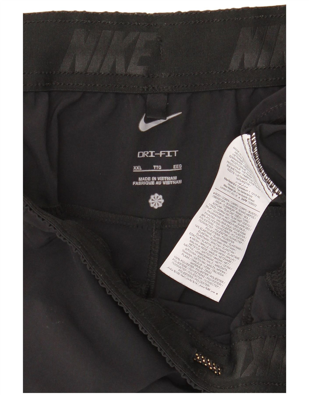 Nike muške Dri Fit sportske kratke hlače 2XL crni poliester
