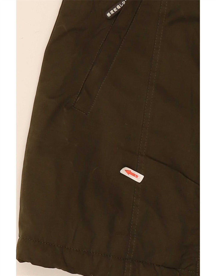 Superdry ženska jakna parka s kapuljačom UK 14 veliki zeleni poliester