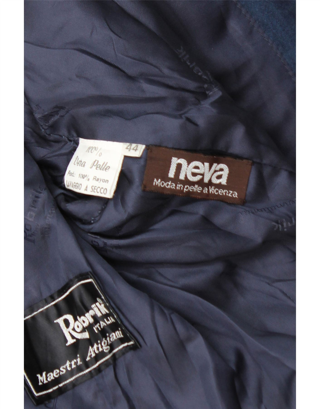 Robrik Ženska dvodijelna suknja od brušene kože IT 44 srednje W30 tamnoplava koža