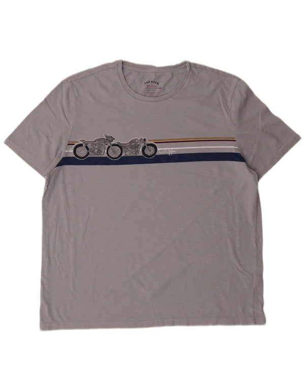 Fat Face Ženska majica s grafičkim motivima 3XL siva pamučna motociklistička majica