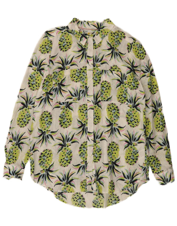 BODEN Ženska prevelika majica s dugačkim apstraktnim uzorkom UK 8 Mala zelena