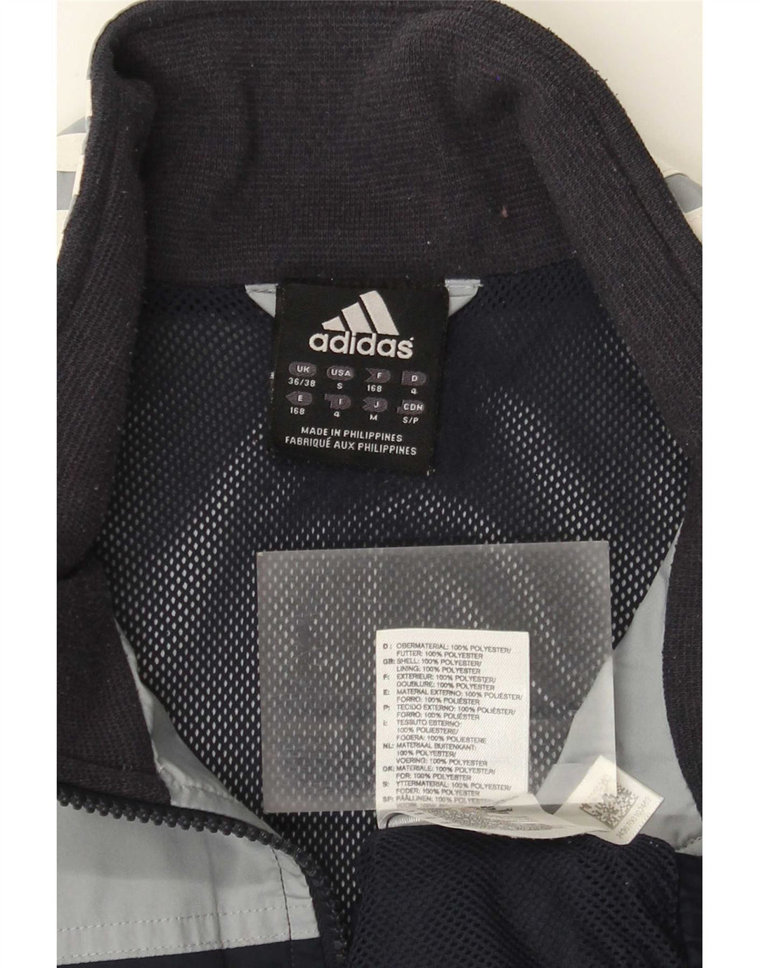Adidas muška trenirka gornja jakna UK 36/38 mala crna poliester u boji
