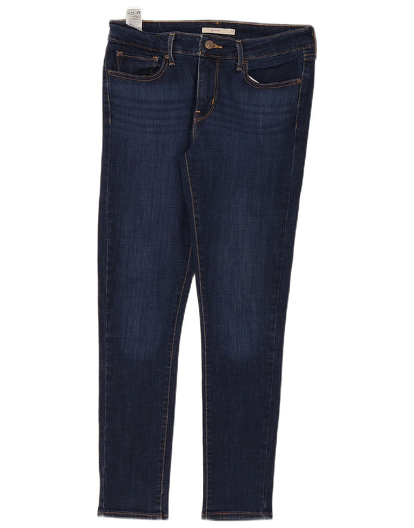 Levi's ženske 711 uske traperice W29 L28 tamnoplavi pamuk