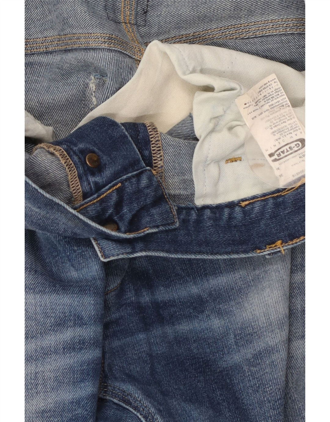 G-STAR muške ravne traperice W36 L34 plavi pamuk