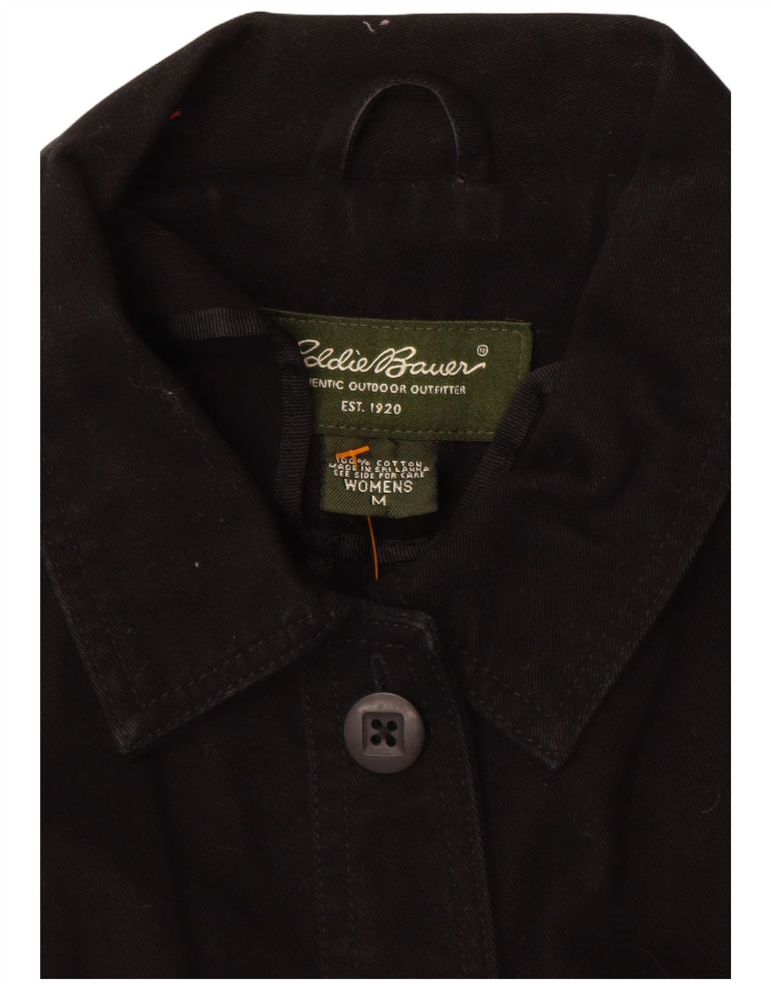 EDDIE BAUER Ženska bomber jakna UK 14 Srednji crni pamuk