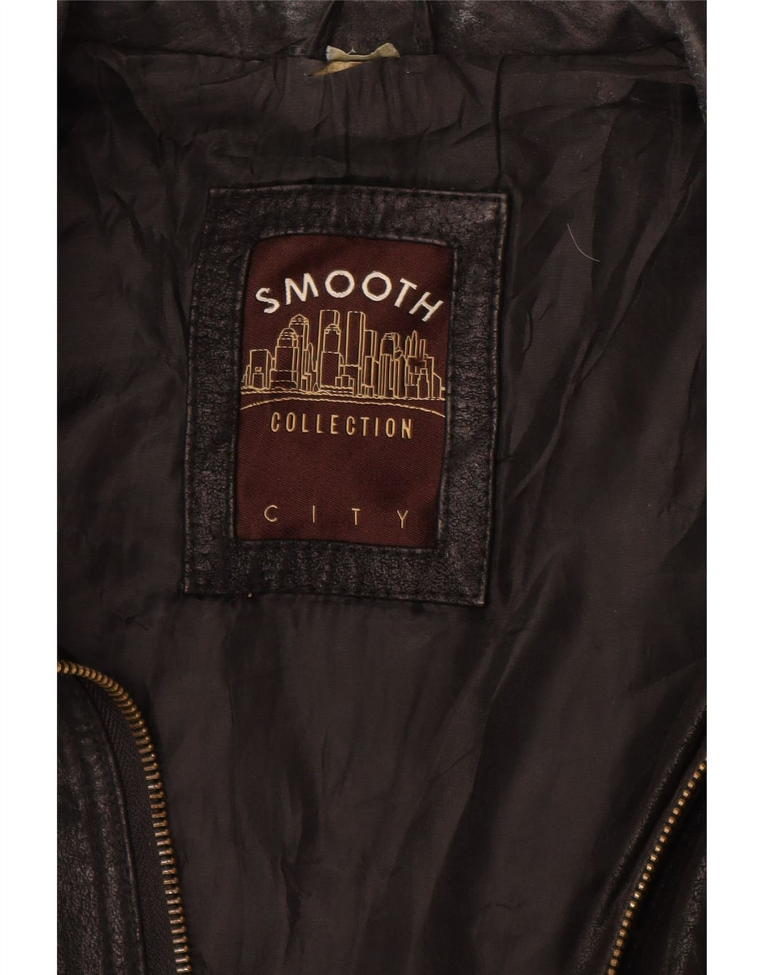 VINTAGE muška kožna jakna UK 40 velika crna kozna koza