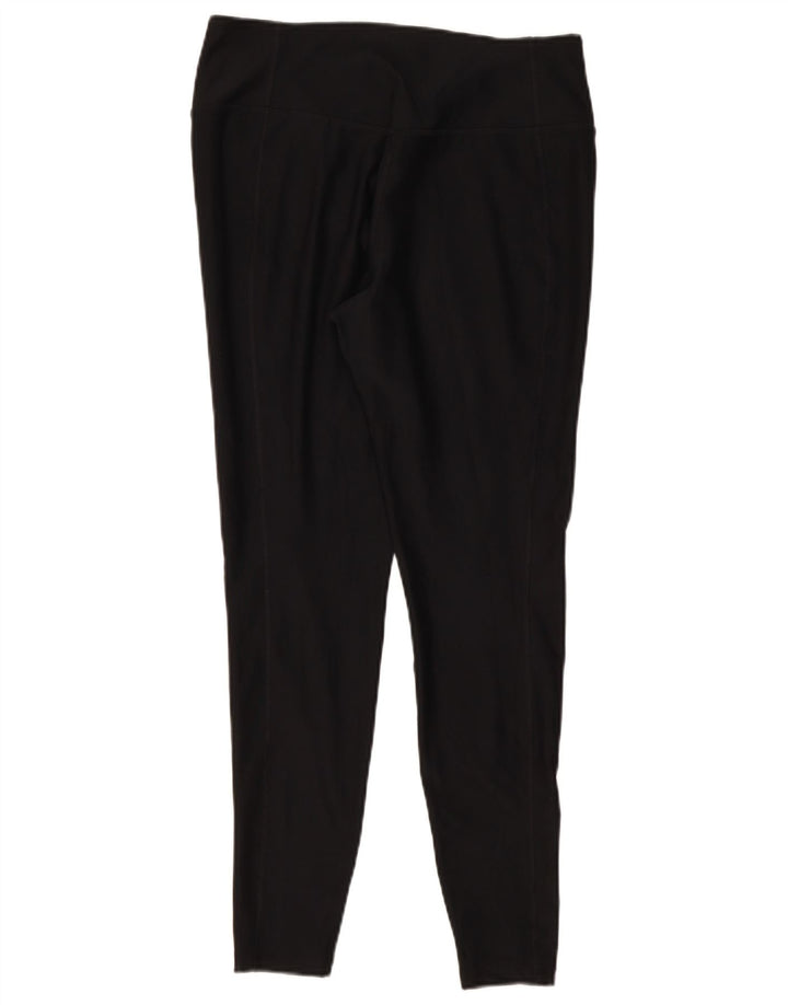 Nike Ženske Dri Fit Leggings UK 14 Veliki crni poliester