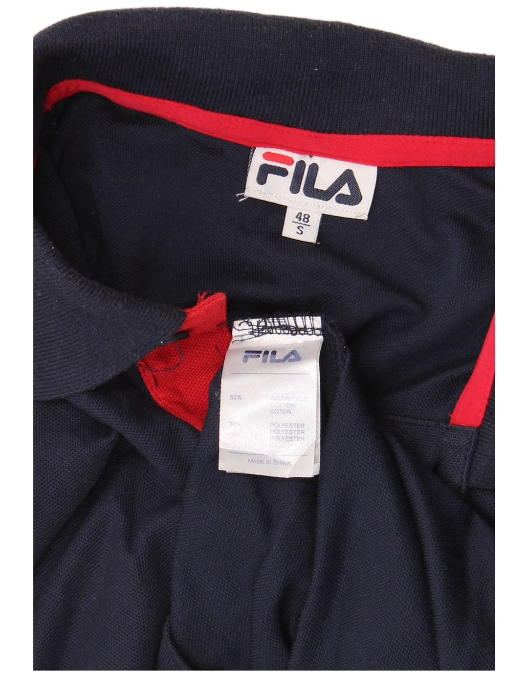 FILA muška polo majica IT 48 Mala tamnoplava pamuk