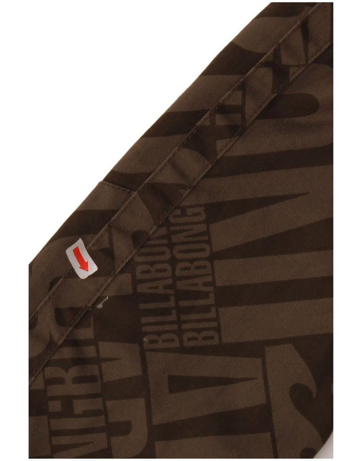 BILLABONG muška grafička bomber jakna UK 36 mali smeđi poliester