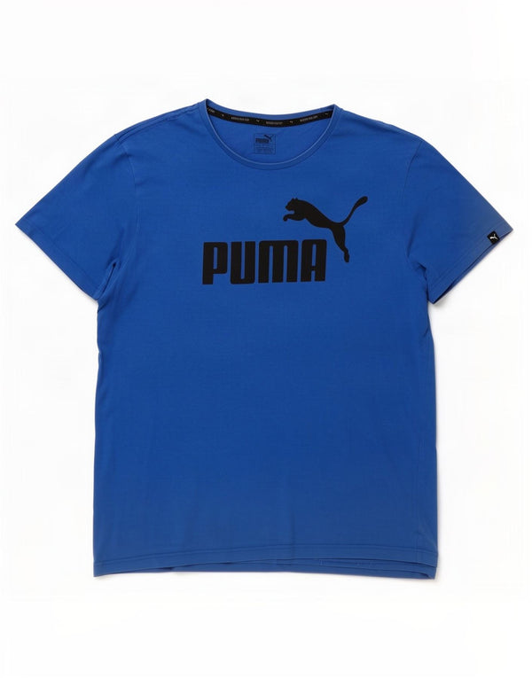 Puma muška majica s grafičkim motivima 2XL plavi pamuk