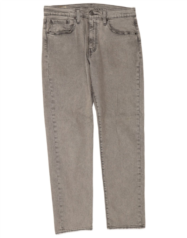 Levi's muške 502 sužene traperice W33 L32 sivi pamuk