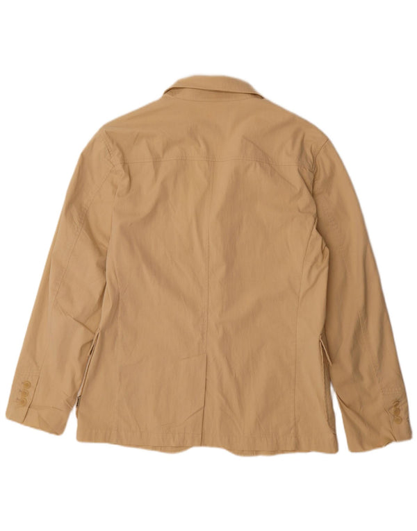 Geox Mens Respira sako sa 3 gumba UK 40 Large Beige Cotton