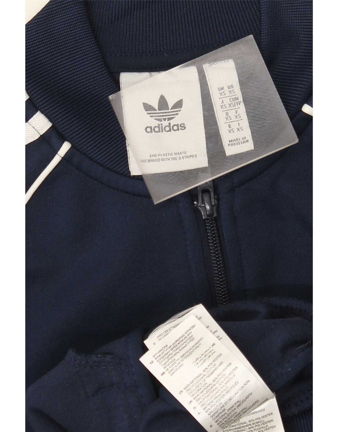 Adidas muška trenirka gornja jakna XS tamnoplavi poliester