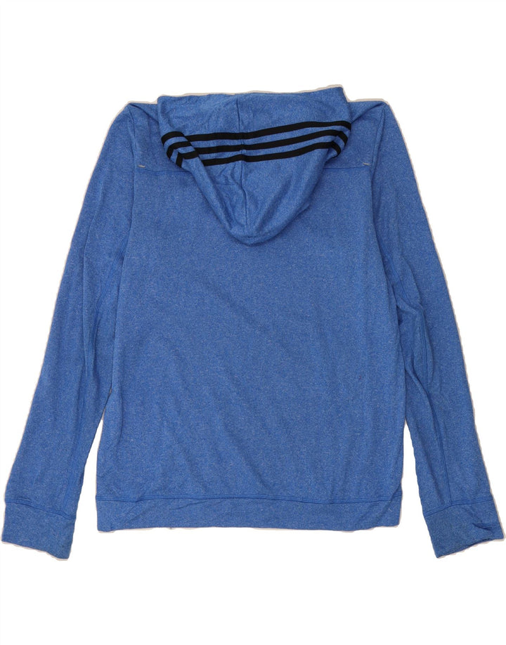 ADIDAS Mens Response Hoodie Jumper Large Blue Polyester Vintage Adidas and Second-Hand Adidas from Messina Hembry 