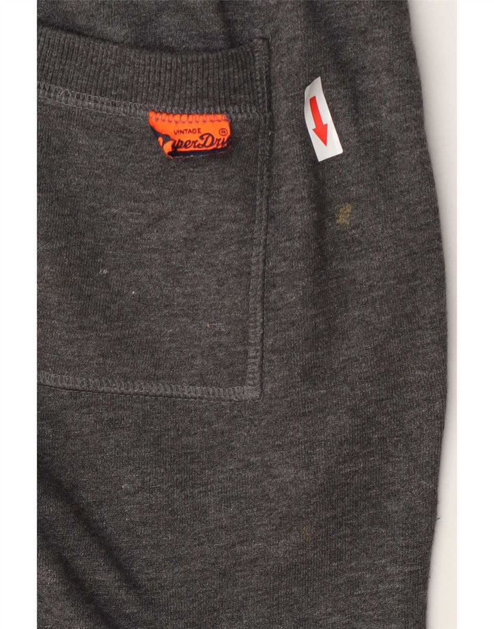 Superdry muške kratke sportske kratke hlače s grafičkim dizajnom, mali sivi pamuk