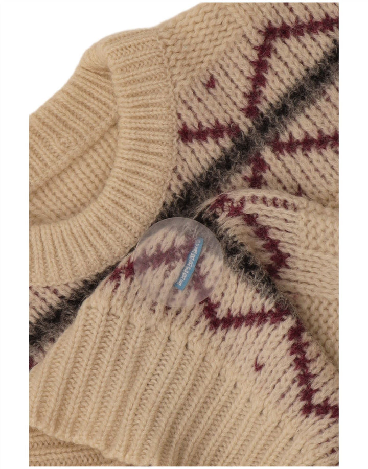 Carrera muški džemper s okruglim izrezom, mali off-bijeli Argyle/Diamond