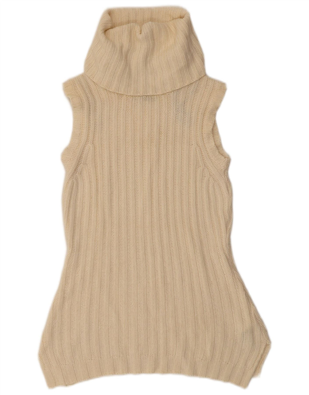Massimo Dutti Ženski pulover bez rukava na rol izrez UK 12 Srednje bež
