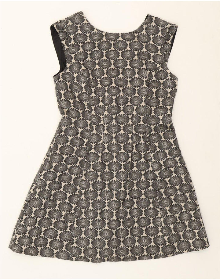 Oasis ženska haljina A-kroja UK 14 Srednje tamnoplavi cvjetni pamuk