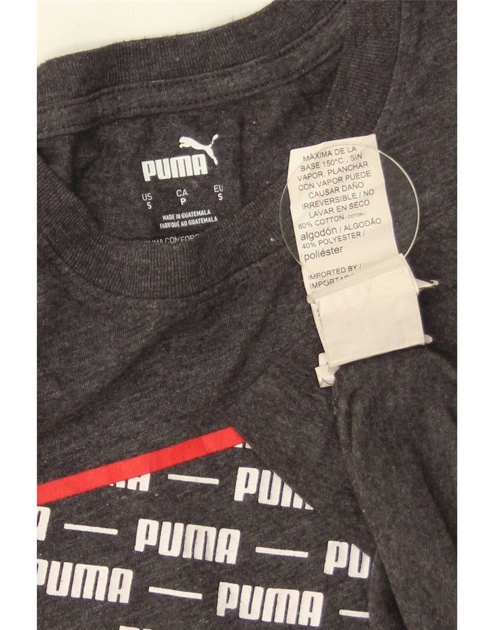 Puma muška majica kratkih rukava s grafičkim motivima, mali sivi pamuk