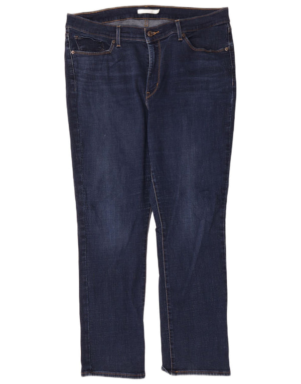 Levi's ženske ravne traperice visokog struka US 16 2XL W33 L30 tamnoplave