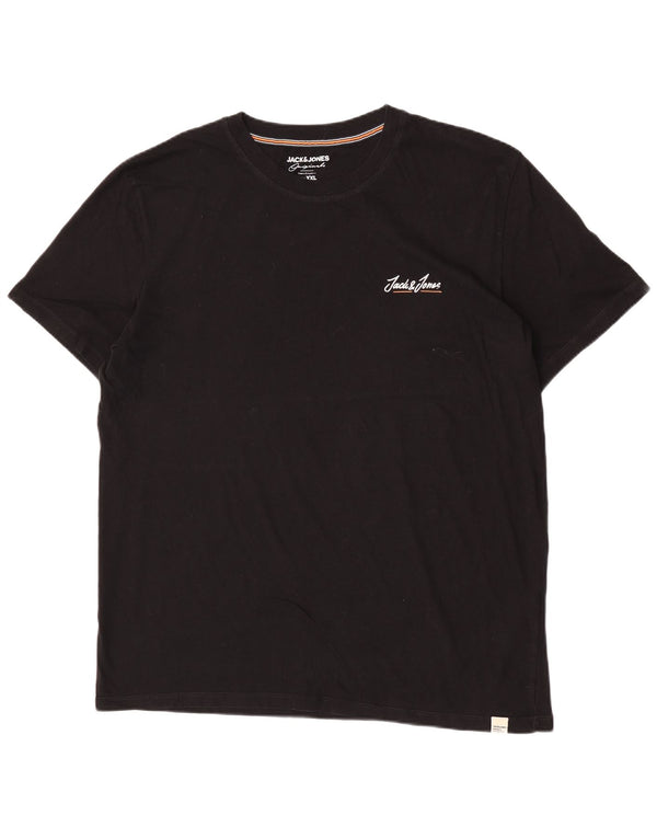 Jack & Jones muška majica kratkih rukava 2XL crni pamuk
