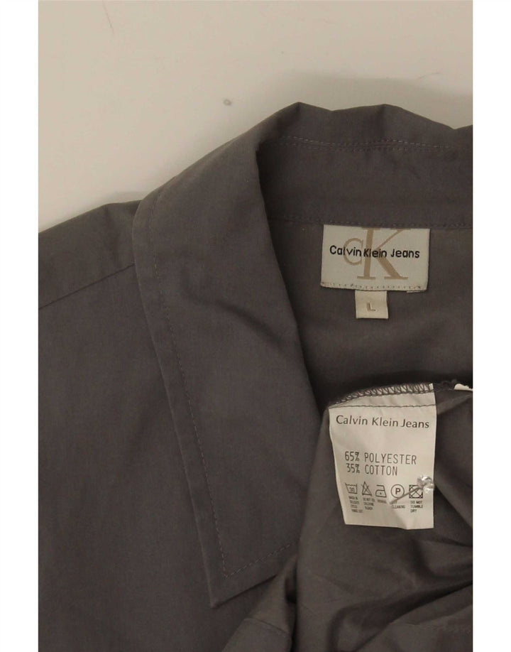 Calvin Klein Jeans muška košulja velika siva poliester