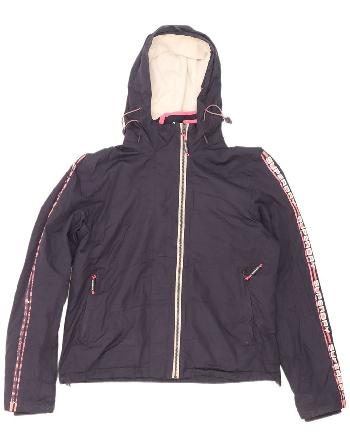 Superdry ženska jakna s grafičkom vjetrovkom UK 16 velika tamnoplava
