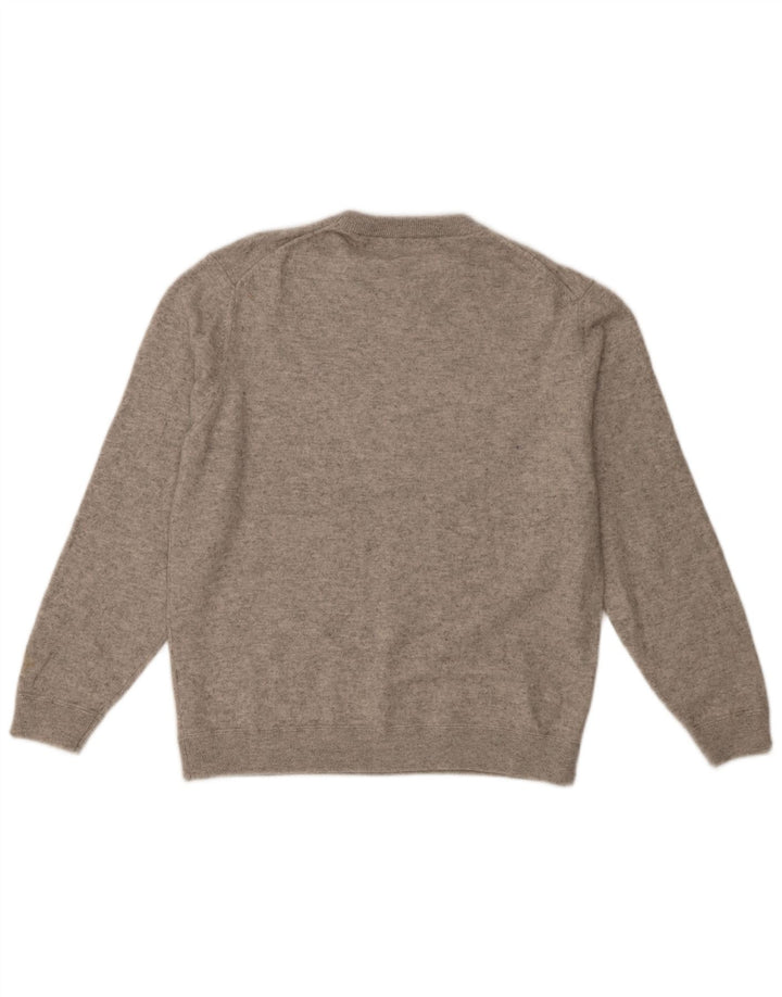 Massimo Dutti muški džemper s okruglim izrezom 2XL siva flekasta vunena