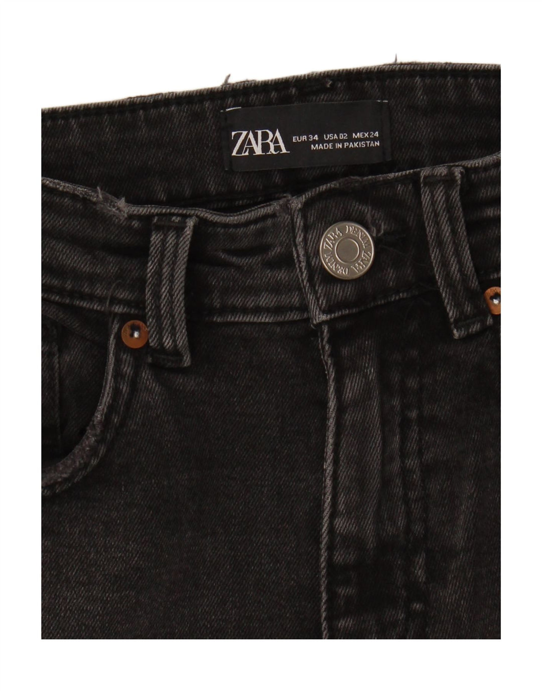 ZARA Womens Bootcut Jeans EU 34 2XS W24 L26 Grey Vintage Zara and Second-Hand Zara from Messina Hembry 