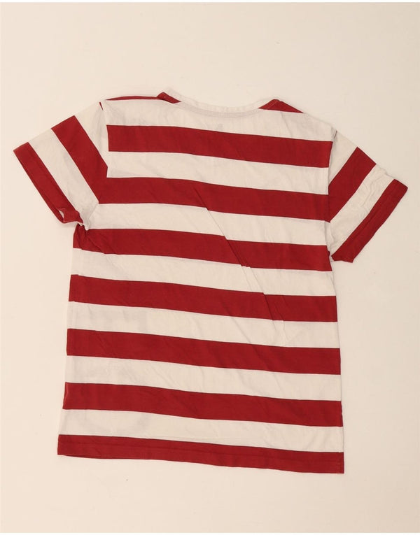 ADIDAS ženska majica kratkih rukava s neo grafikom UK 14, velike pamučne crvene pruge