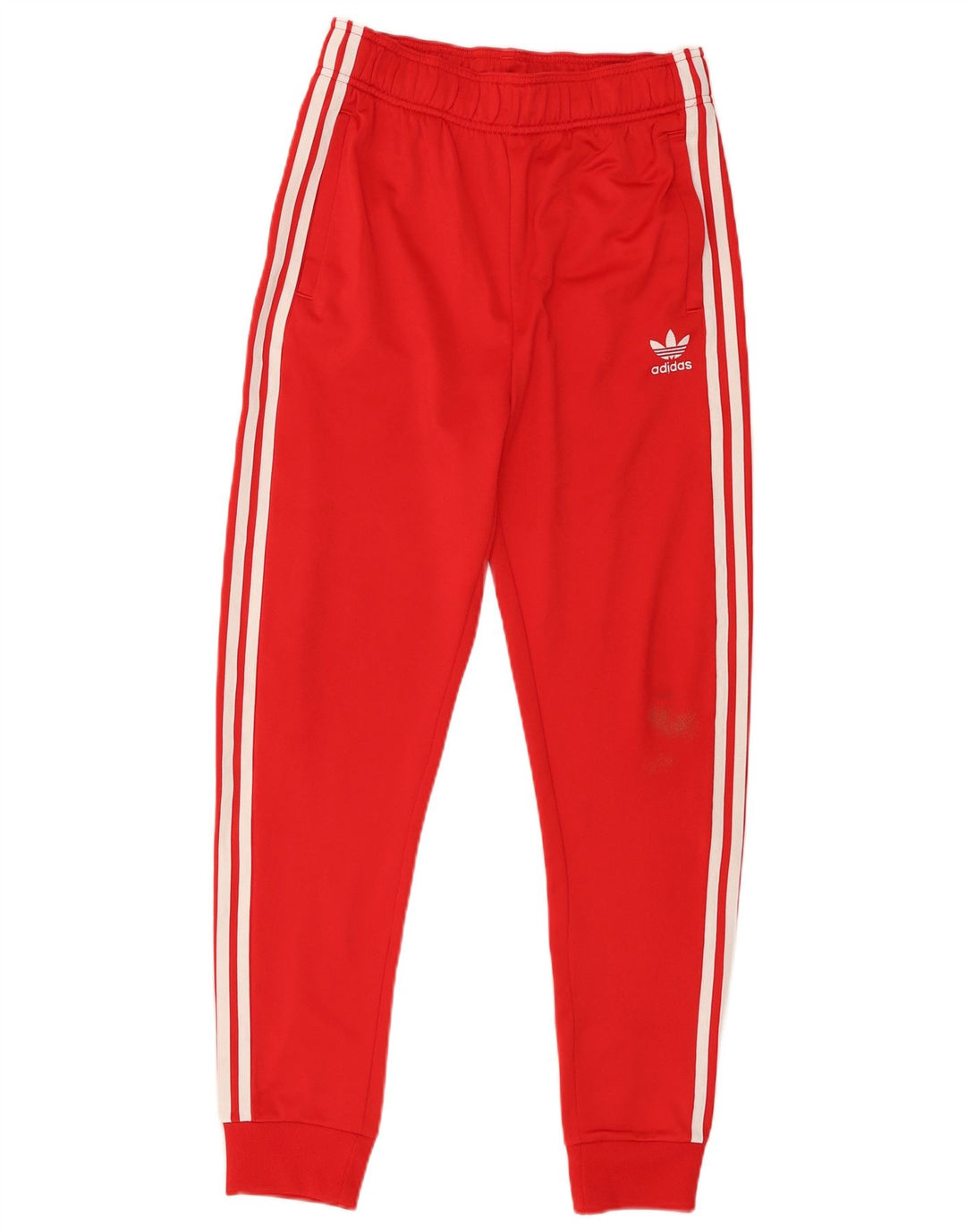 Adidas trenirka za dječake, hlače za trčanje 14-15 godina, crveni poliester