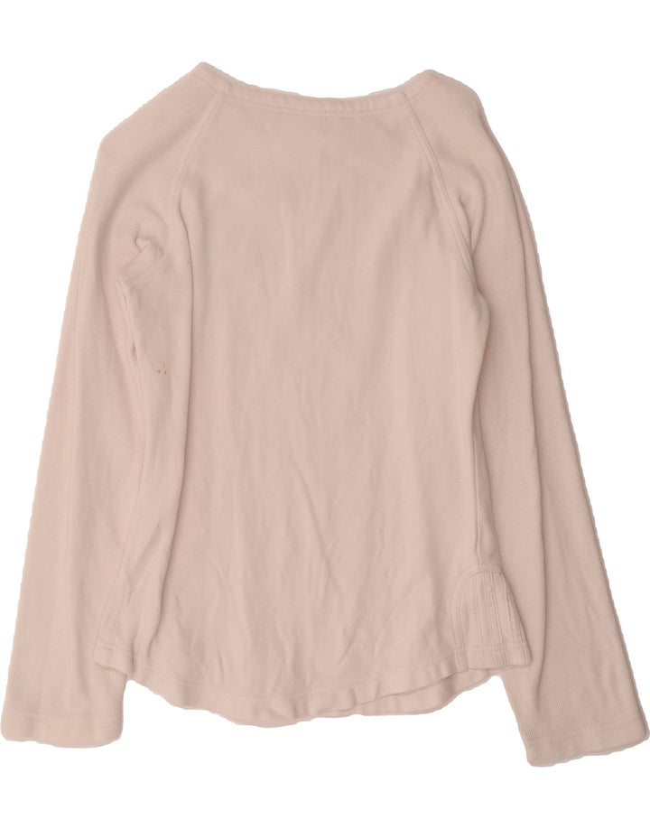 ADIDAS Womens Top Long Sleeve UK 10 Small White Vintage Adidas and Second-Hand Adidas from Messina Hembry 