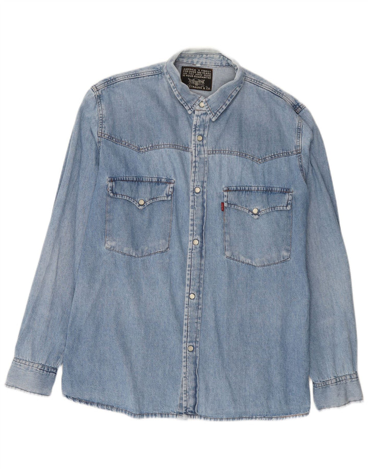Levi's muška traper košulja XL plava