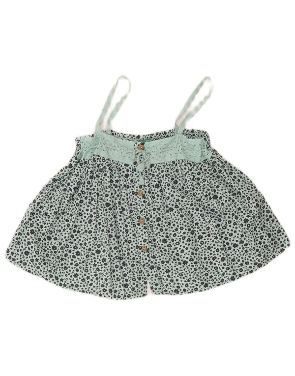 Benetton Girls Cami Top 2-3 Years tirkizno cvjetni