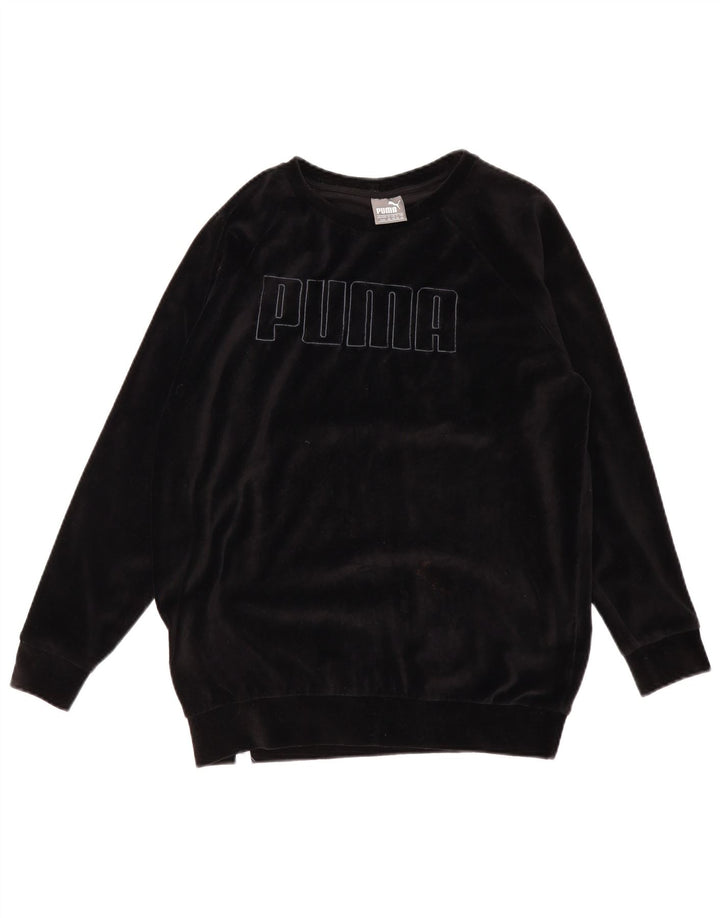 PUMA Ženska prekomjerna majica s motivima UK 12 srednje crni pamuk