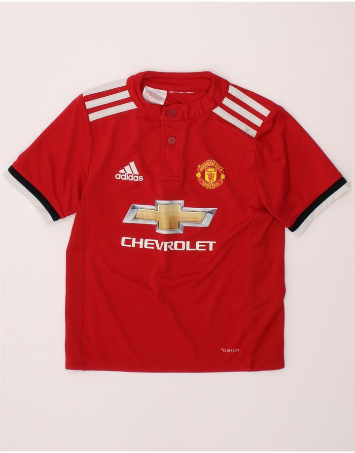 Majica kratkih rukava Adidas Boys Manchester United Graphic T-Shirt 3-4 Years Red Poliester