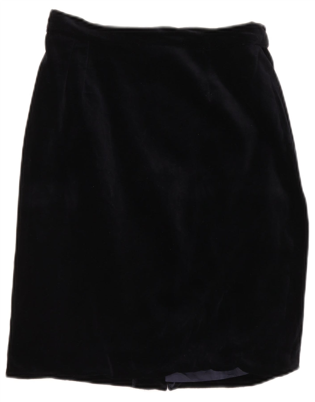 VINTAGE ženska baršunasta pencil suknja visokog struka IT 42 srednje veličine W26 tamnoplava