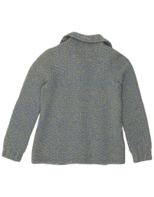 Vintage ženski kardigan pulover UK 8 Small Blue Flected
