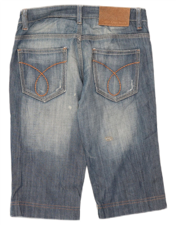 Calvin Klein Ženske bermuda traper kratke hlače W26 Mali plavi pamuk
