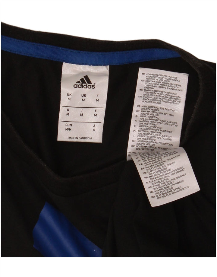 ADIDAS muška grafička majica kratkih rukava Srednji crni pamuk