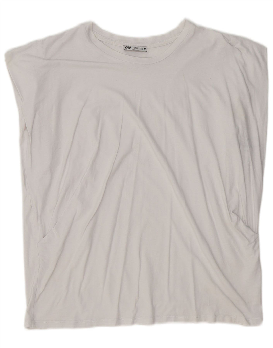 Zara ženska prevelika majica kratkih rukava UK 10 Small White