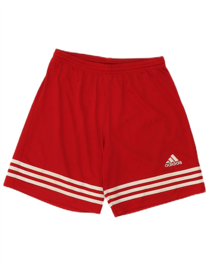 Adidas muške sportske kratke hlače Climalite male crvene boje od poliestera