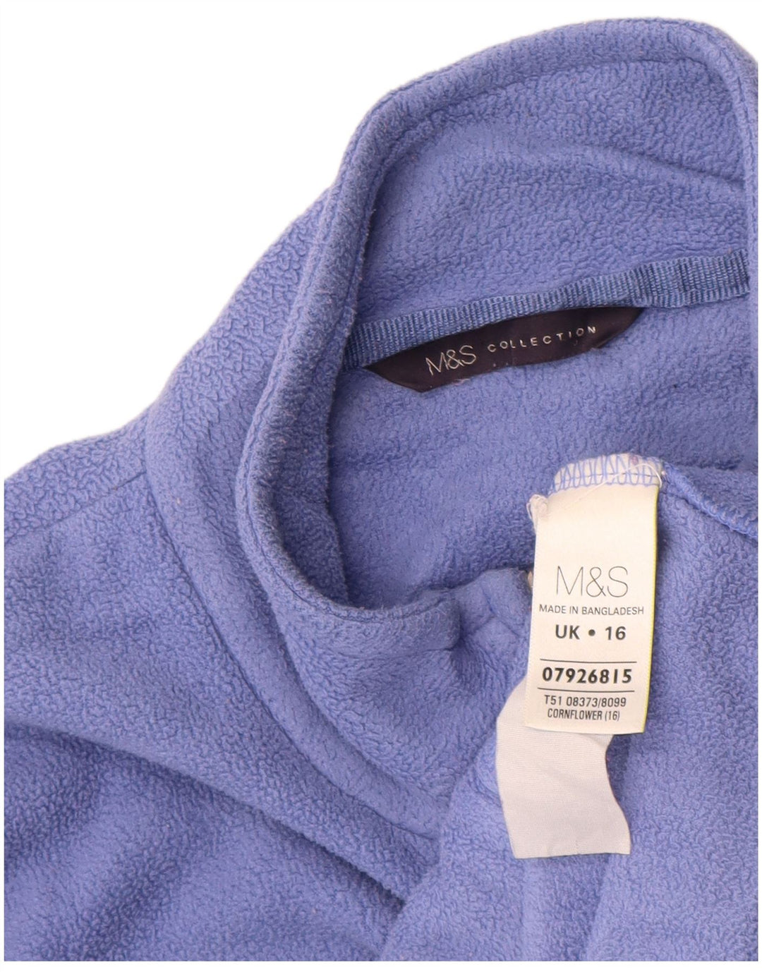Marks & Spencer ženska jakna od flisa UK 16 veliki ljubičasti poliester