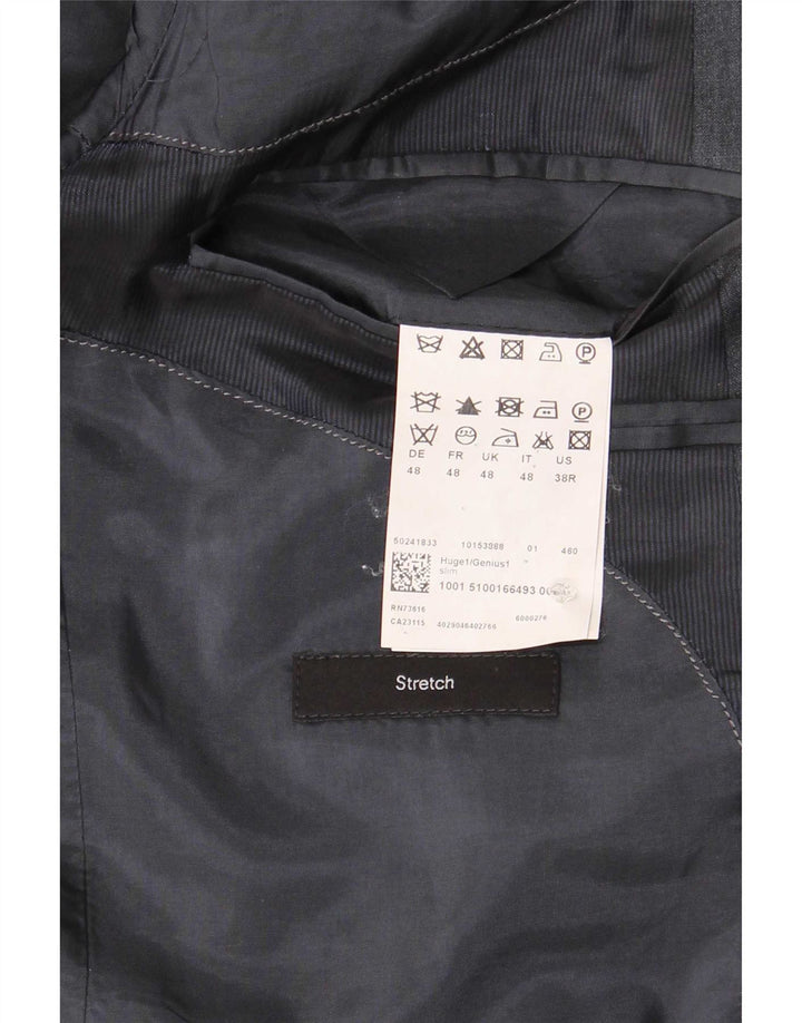 Hugo Boss muška jakna s 2 gumba EU 48 Srednje tamnoplava vuna