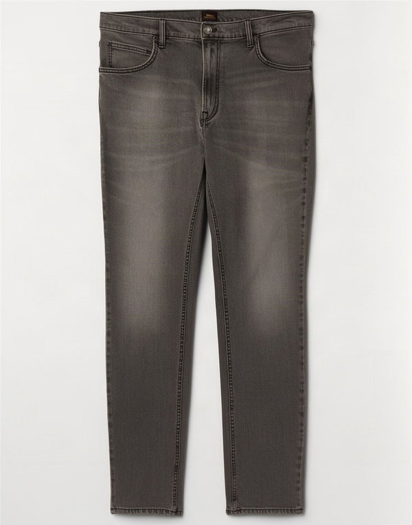 Lee Mens Rider Slim Straight Jeans W36 L32 Sivi pamuk