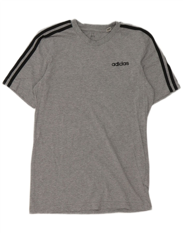 Adidas muška majica kratkih rukava mala siva pamuk