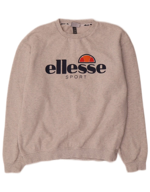 Ellesse Ženski džemper s grafičkim motivima UK 14 Veliki sivi flekasti pamuk