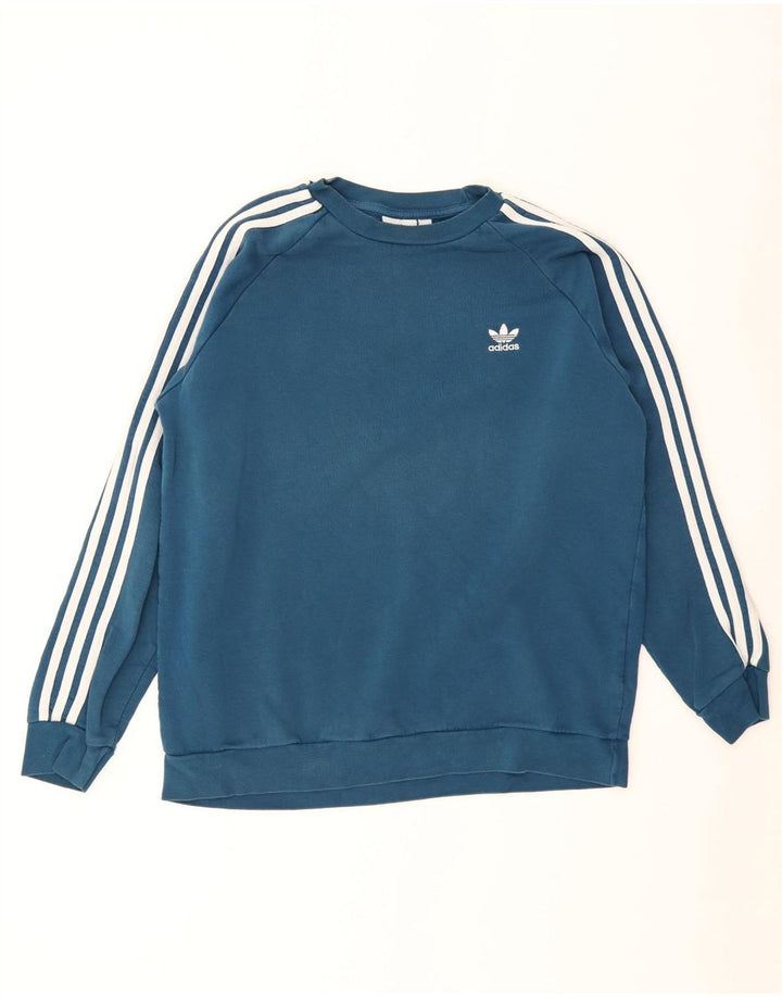 Adidas muška majica s velikim plavim pamučnim džemperom